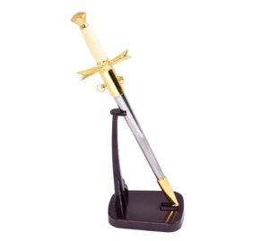 Колекційна шабля Меч Хрестоносця на підставці