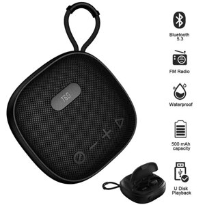 Bluetooth-колонка з навушниками TG813, з функцією speakerphone, радіо, black