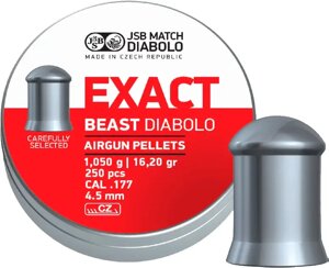 Кулі JSB Exact Beast 4.52мм, 1.05г, 250шт
