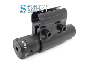 Лазерний цілевказівник Laser Scope (червоний промінь) із кріпленнями на ствол