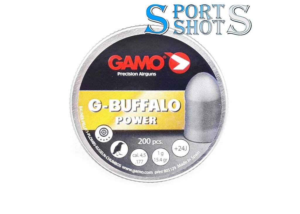 Пули Gamo G-Buffalo Power 4.5мм, 1г, 200шт від компанії Інтернет-магазин "Компот" - фото 1