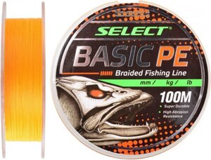 Шнур Select Basic PE 100m (оранж.) 0.08mm 8LB / 4kg