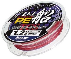 Шнур Sunline D-1 HYBRID PE FUNE 150м # 1.5 / 0.205мм 25LB / 10кг