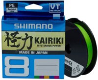 Шнуры SHIMANO KAIRIKI PE 8 Mantis Green