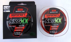 Шнур Brain NRG 8X sinking 150m 0.20mm brown