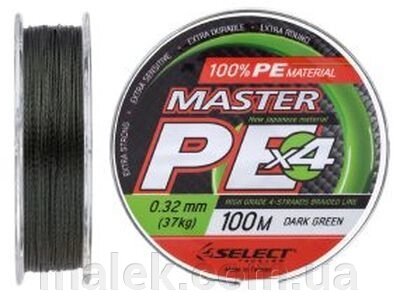 Шнур Select Master PE 100m 0.27мм 33кг темн.-зел. від компанії Мальок - фото 1