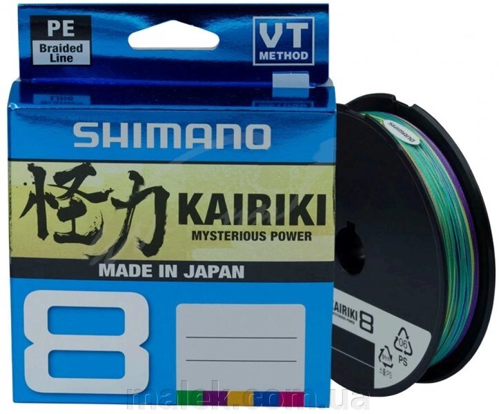 Шнур SHIMANO KAIRIKI 8 PE Multi Colour 300m 0.16mm 10,3kg від компанії Мальок - фото 1