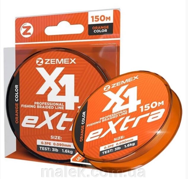 Шнур Zemex Extra X4 150m #0.3 від компанії Мальок - фото 1