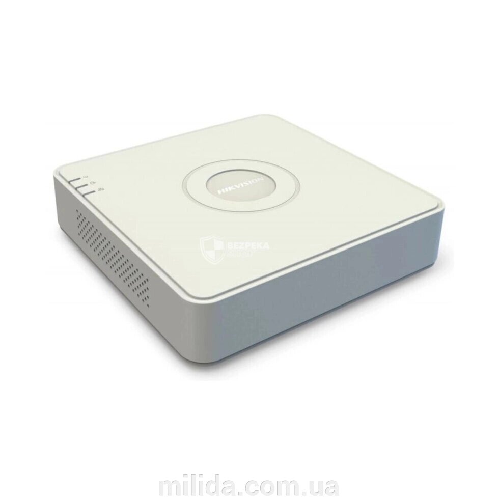 4-канальний HD-TVI відеореєстратор Hikvision DS-7104HUHI-K1(C)(S) з підтримкою аудіо по коаксіалу від компанії інтернет-магазин "_Міліда_" - фото 1