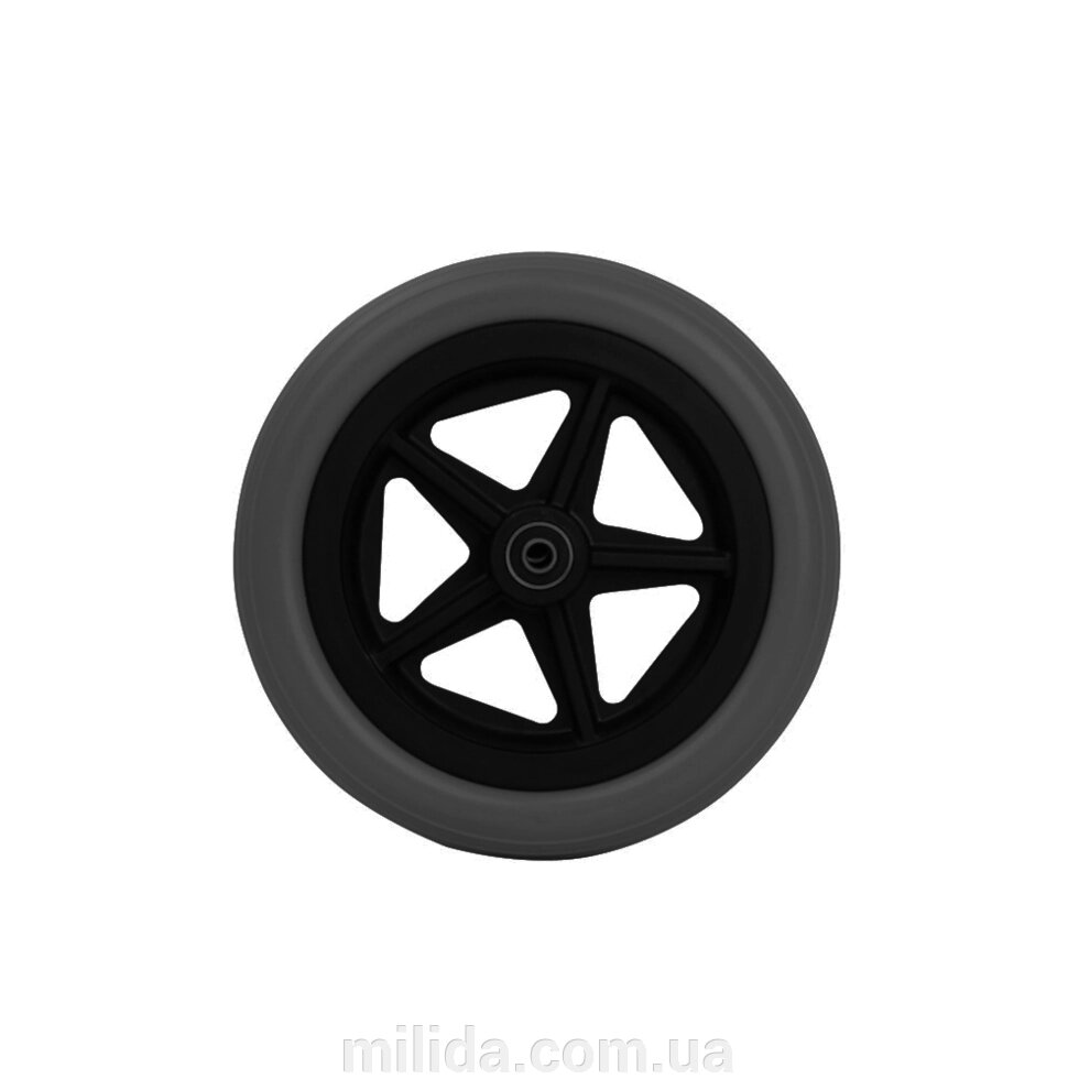 8” переднє чорне колесо QL08-009 від компанії інтернет-магазин "_Міліда_" - фото 1