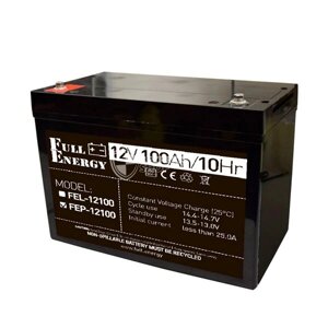 Акумулятор 12В 100 Ач для ДБЖ Full Energy FEP-12100