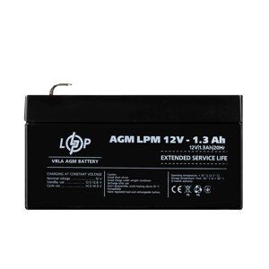 Акумулятор AGM LPM 12V - 1.3 ah