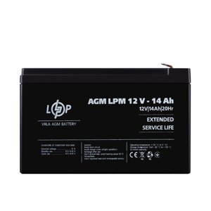 Акумулятор AGM LPM 12V - 14 ah