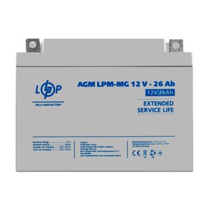 Акумулятор мультигелевий LPM-MG 12V - 26 Ah