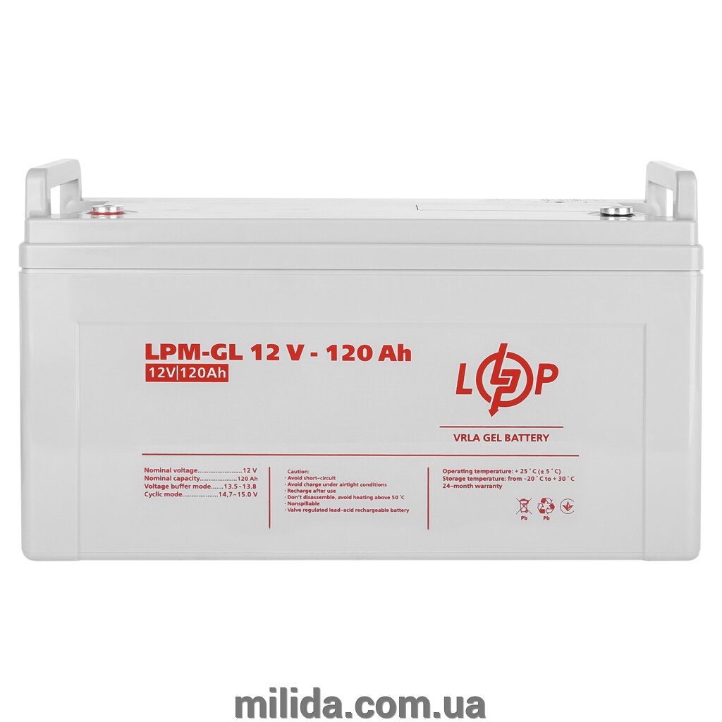 Акумулятор гелевий LPM-GL 12V - 120 Ah від компанії інтернет-магазин "_Міліда_" - фото 1