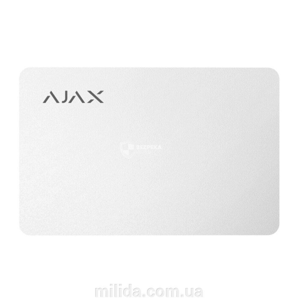 Безкоштовна карта Ajax Pass white для клавіатури KeyPad Plus. від компанії інтернет-магазин "_Міліда_" - фото 1