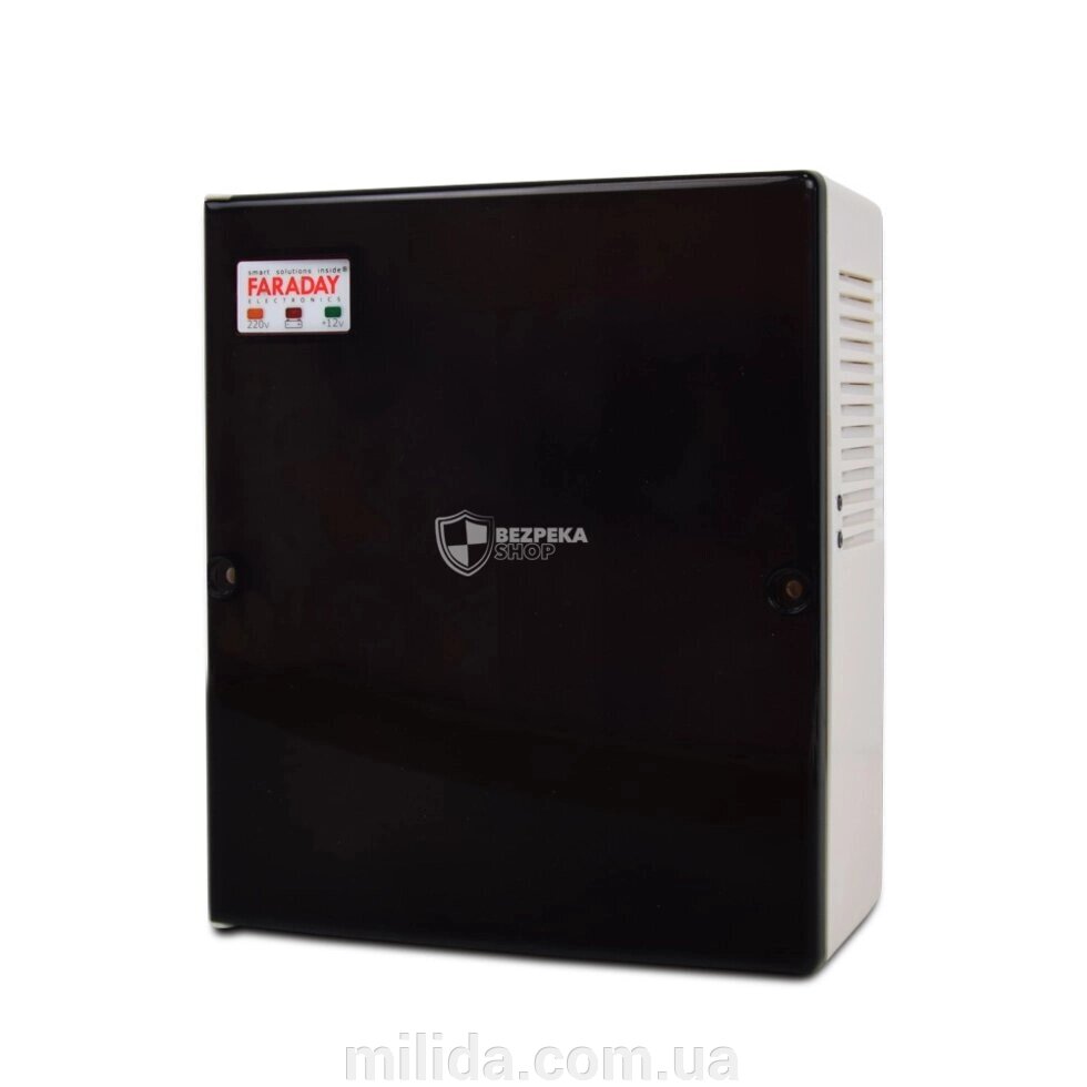 Безперебійний блок живлення Faraday Electronics UPS 85W ASCH PLB під акумулятор 9А/год у пластиковому боксі від компанії інтернет-магазин "_Міліда_" - фото 1