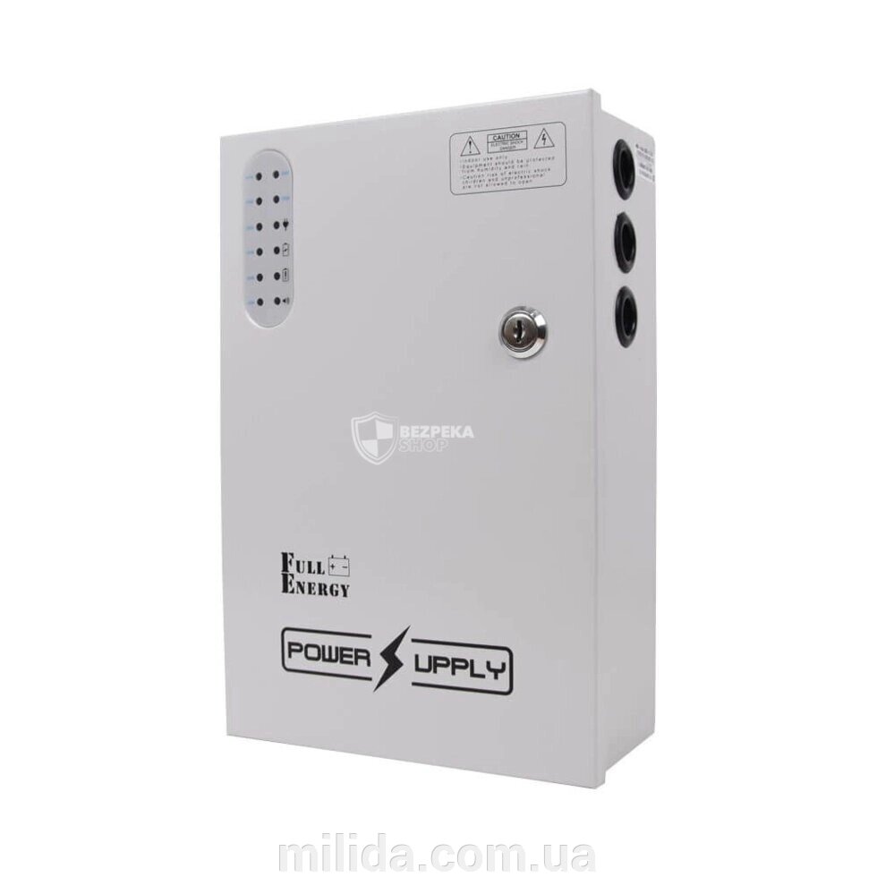 Блок безперебійного живлення BBG-1210/8 PoE 100W для відеоспостереження 8x12В, 1x48В, 10А під 18Ач акумулятор від компанії інтернет-магазин "_Міліда_" - фото 1