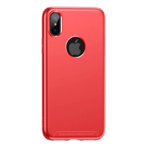 Чохол baseus для iphone X/X soft case red (wiapiphx-SJ09)