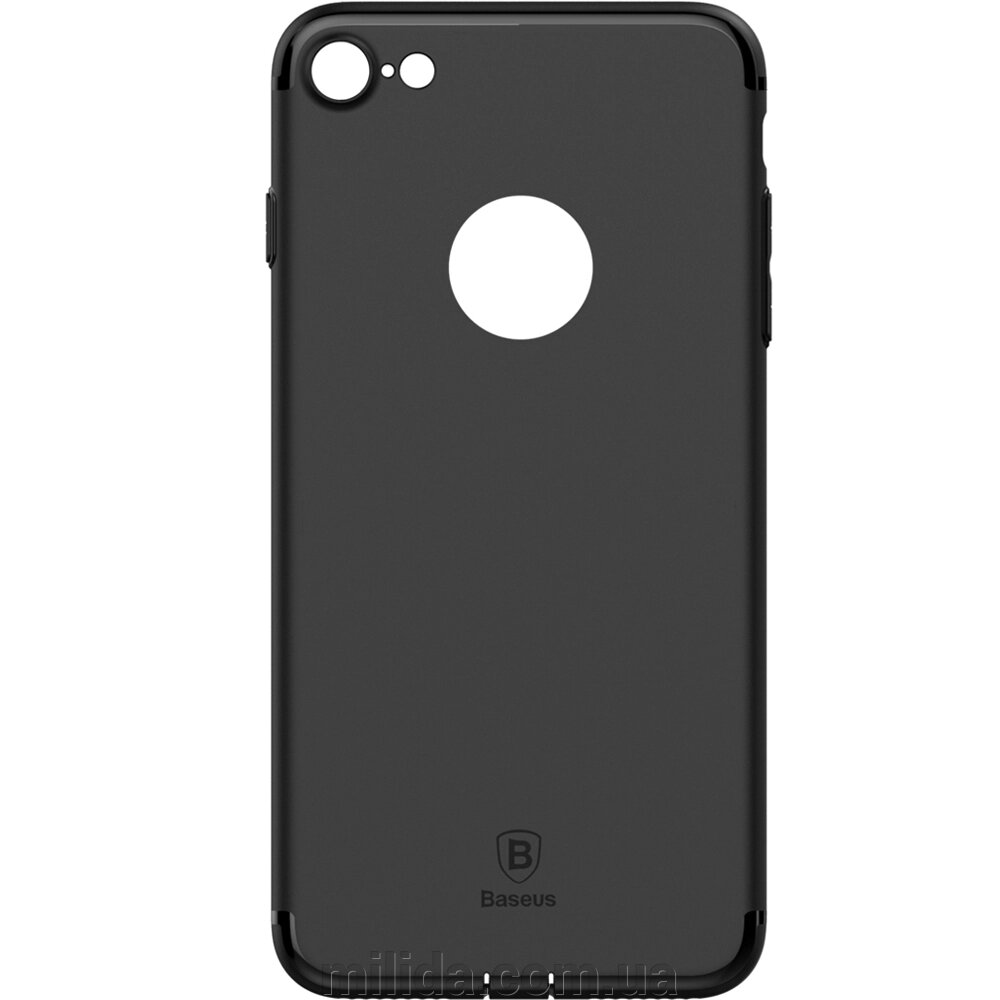 Чохол Baseus для iPhone 8/7 Simple Solid Black (ARAPIPH7-MS01) від компанії інтернет-магазин "_Міліда_" - фото 1