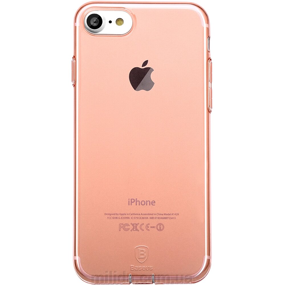 Чохол Baseus для iPhone SE 2020/8/7 Simple Pluggy Rose Gold (ARAPIPH7-A0R) від компанії інтернет-магазин "_Міліда_" - фото 1