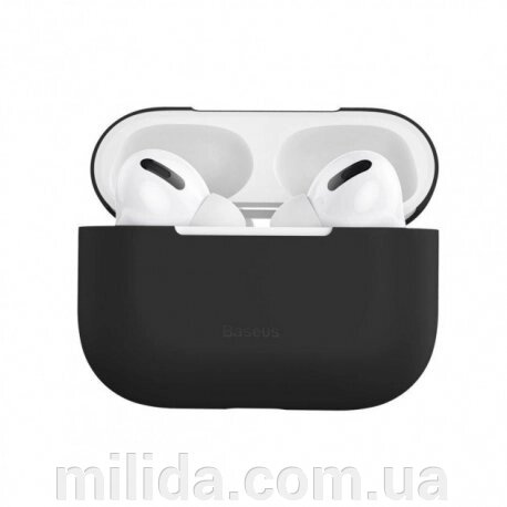 Чохол Baseus для навушників AirPods Pro Чорний (WIAPPOD-ABZ01) Чорний (WIAPPOD-ABZ01) від компанії інтернет-магазин "_Міліда_" - фото 1