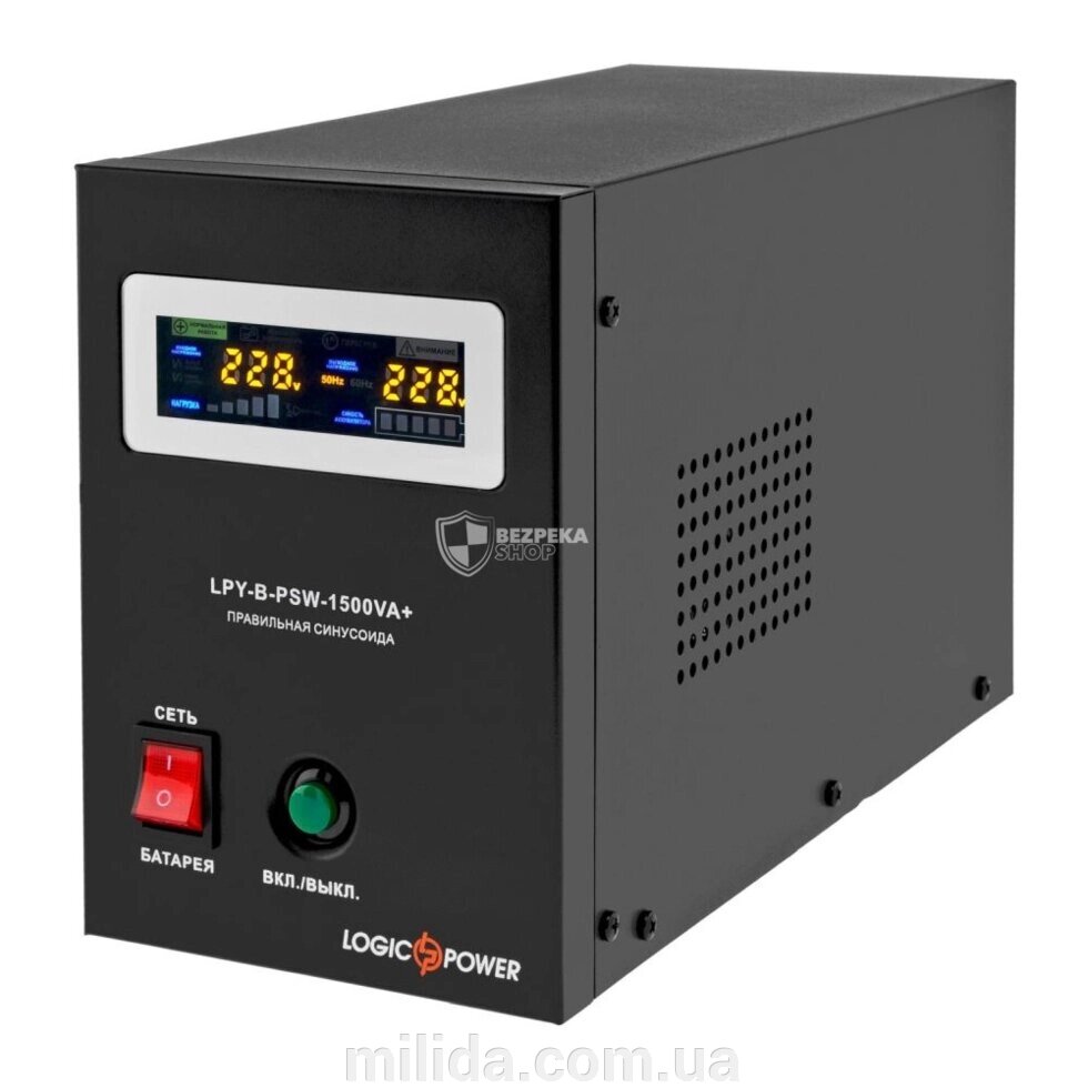 Джерело безперебійного живлення Logicpower LPY-B-PSW-1500 ВА/1050 Вт лінійно-інтерактивний з правильною синусоїдою від компанії інтернет-магазин "_Міліда_" - фото 1