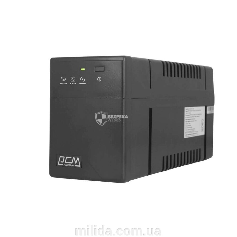 Джерело безперебійного живлення Powercom BNT-600A Schuko 600ВА/360Вт лінійно-інтерактивний від компанії інтернет-магазин "_Міліда_" - фото 1