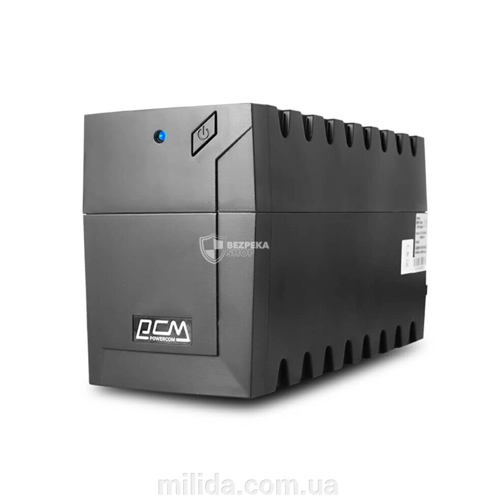 Джерело безперебійного живлення Powercom RPT-600AP IEC 600ВА / 360Вт лінійно-інтерактивний від компанії інтернет-магазин "_Міліда_" - фото 1