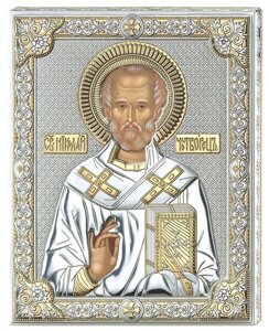 Ікона Святий Миколай, розмір 6L ORO -200 x 260)