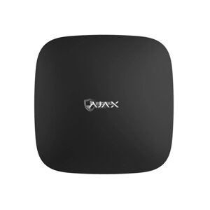 Інтелектуальна централь Ajax Hub Plus black з підтримкою 2 SIM-карт та Wi-Fi