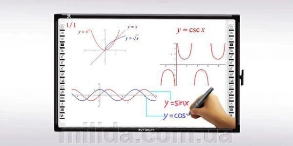 Інтерактивна дошка INTECH M-76 Dual user від компанії інтернет-магазин "_Міліда_" - фото 1