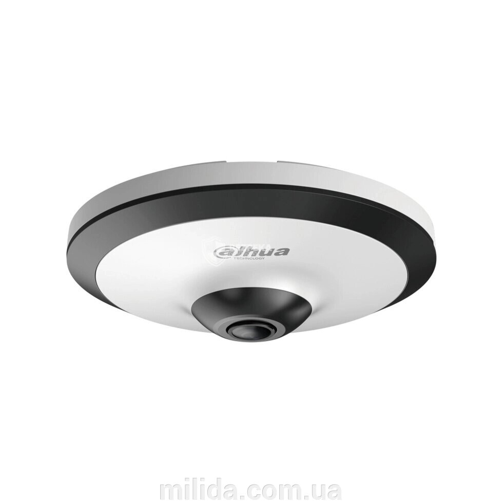 IP-відеокамера fisheye 5 Мп Dahua DH-IPC-EW5541P-AS із вбудованим мікрофоном для системи відеоспостереження від компанії інтернет-магазин "_Міліда_" - фото 1