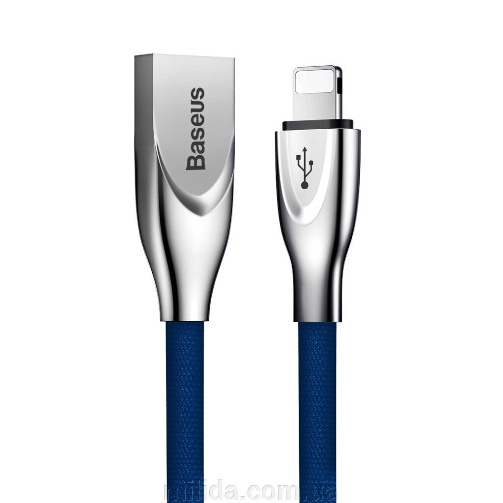 Кабель Baseus Zinc USB 2.0 to Lightning 2A 1M Синій (CALXN-03) від компанії інтернет-магазин "_Міліда_" - фото 1