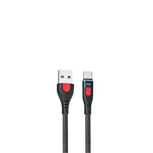 Кабель Remax Lesu Pro Aluminum Alloy USB 2.0 to Type-C 5A 1M Чорний (RC-188a)