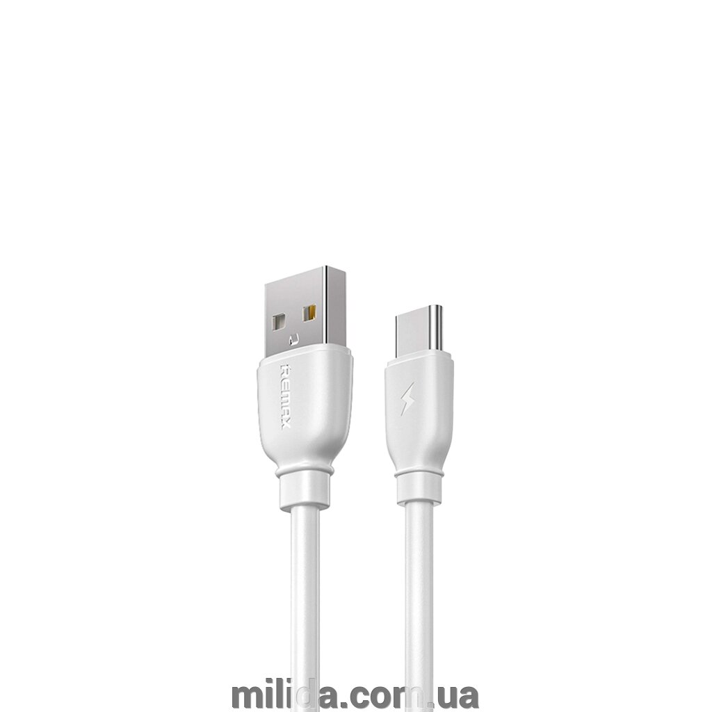 Кабель Remax Suji Pro USB 2.0 to Type-C 2.4A 1M Білий (RC-138a-w) від компанії інтернет-магазин "_Міліда_" - фото 1
