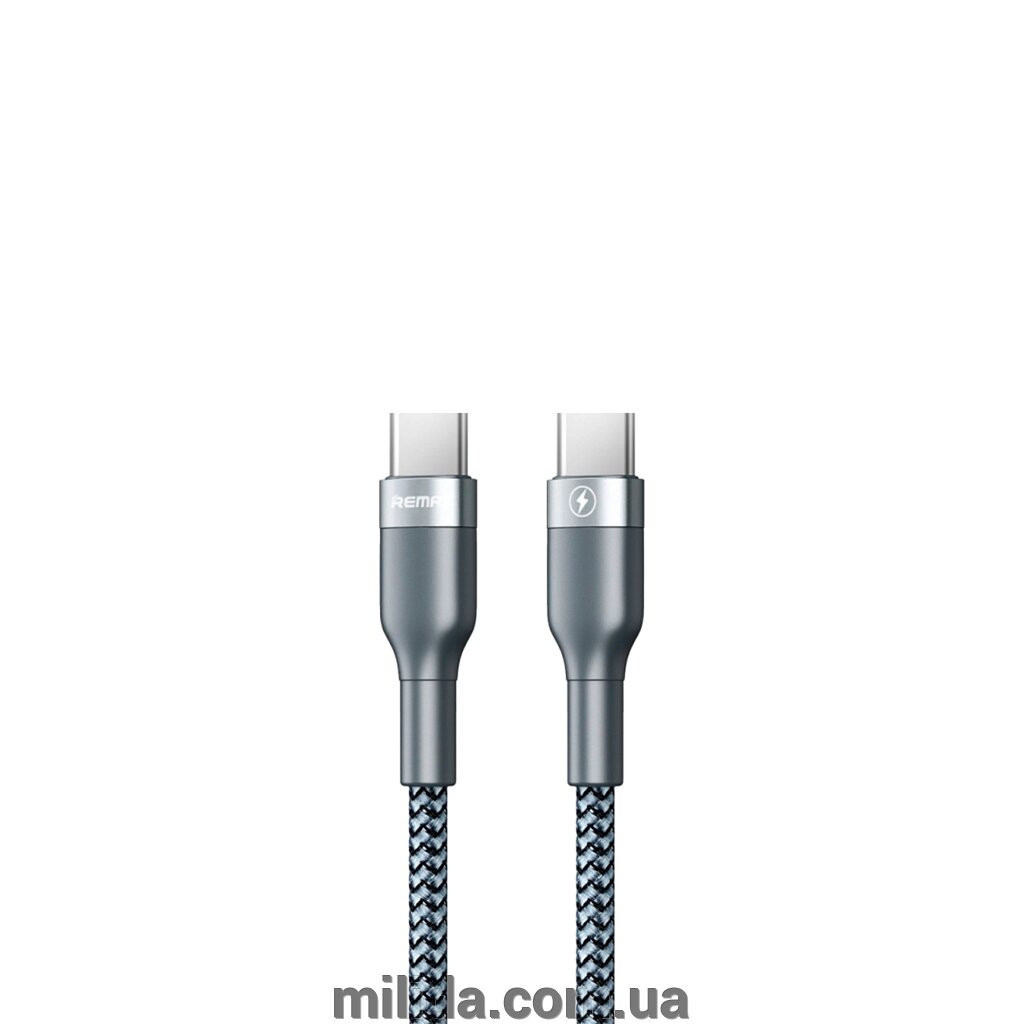 Кабель Remax Sury 2 Type-C to Type-C PD 3А 1M Сірий (RC-010-s) від компанії інтернет-магазин "_Міліда_" - фото 1
