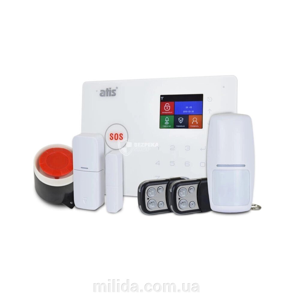 Комплект бездротової GSM та Wi-Fi сигналізації ATIS Kit GSM+WiFi 130T з підтримкою програми Tuya Smart від компанії інтернет-магазин "_Міліда_" - фото 1