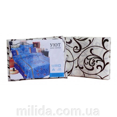 Комплект постільної білизни Уют поліестер полуторний 150х215 (210110-2) від компанії інтернет-магазин "_Міліда_" - фото 1