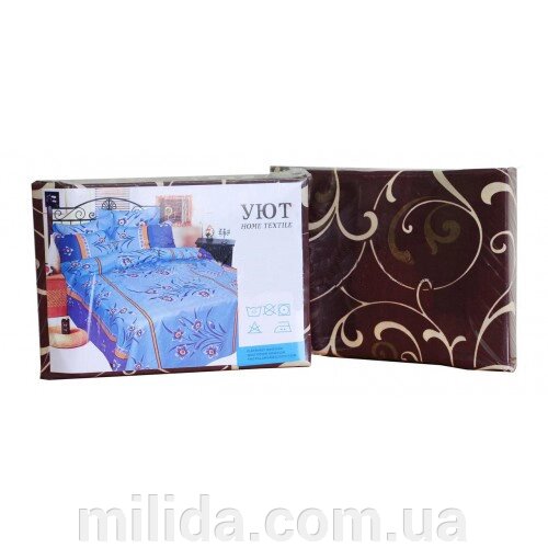 Комплект постільної білизни Затишок поліестер двоспальний 180х215 (210627-1) від компанії інтернет-магазин "_Міліда_" - фото 1