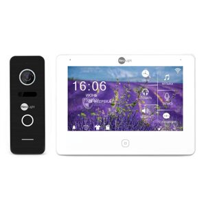 Комплект відеодомофону Neolight NeoKIT HD Pro Black: відеодомофон 7" з детектором руху та 2 Мп відеопанель