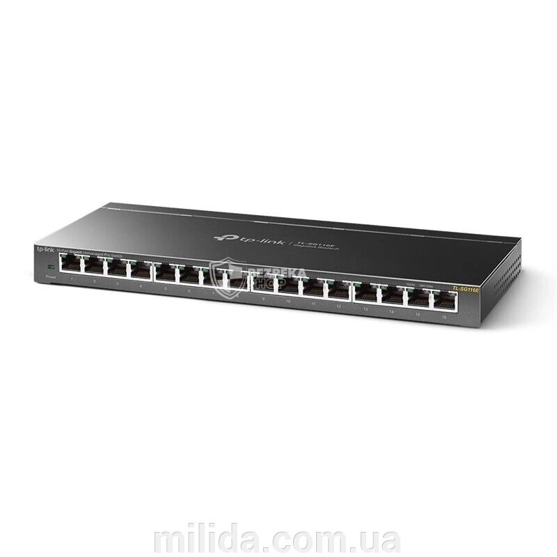 Комутатор TP-LINK TL-SG116E 16xGE EasySmart Метал. корпус від компанії інтернет-магазин "_Міліда_" - фото 1