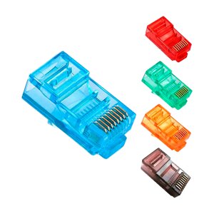 Конектор кольоровий RJ45 8P8C UTP Cat. 5E (100 шт)