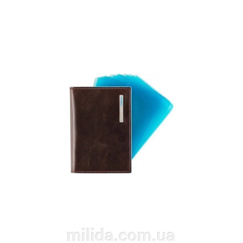 Кредитница коричнева Piquadro Blue Square (7,5х10) PP1661B2_MO від компанії інтернет-магазин "_Міліда_" - фото 1