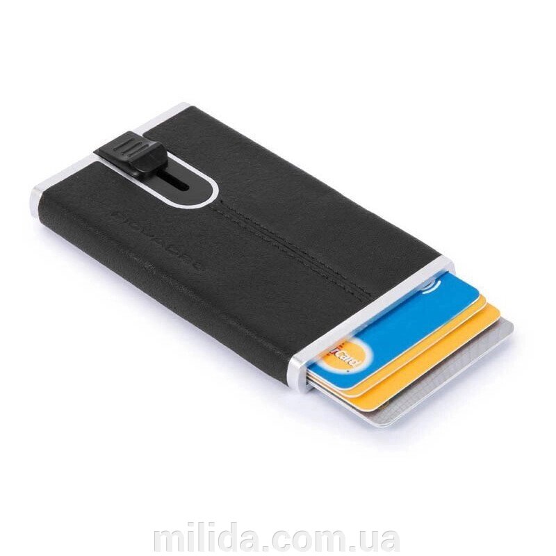 Кредитница Piquadro BK SQUARE/Black PP4825B3R_N від компанії інтернет-магазин "_Міліда_" - фото 1