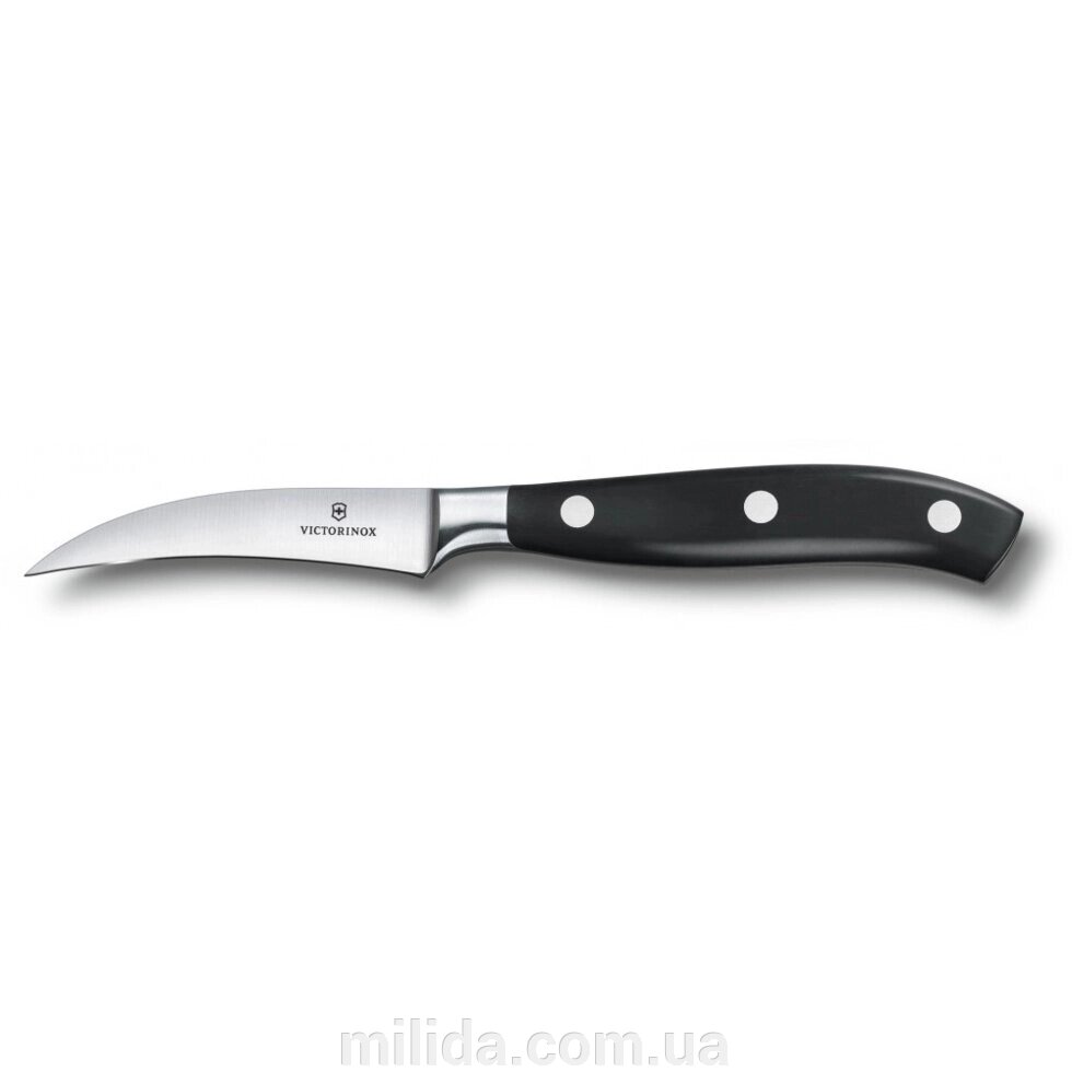 Кухонний ніж Victorinox Grand Maitre Shaping 8см изогн. з черн. ручкою (GB) Vx77303.08G від компанії інтернет-магазин "_Міліда_" - фото 1