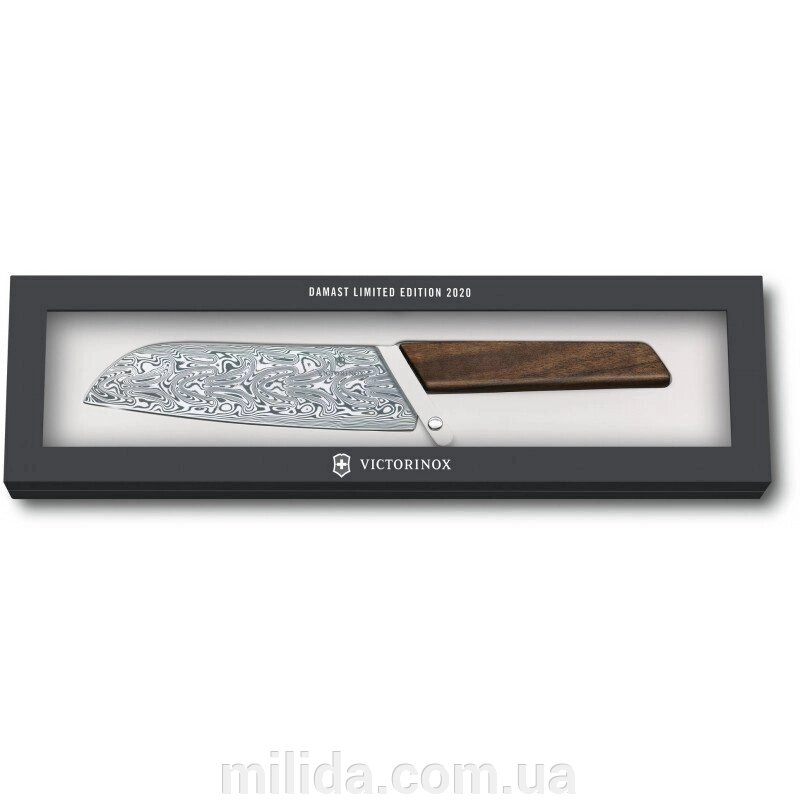 Кухонний ніж Victorinox Swiss Modern Santoku Damast 6.9050.17J20 від компанії інтернет-магазин "_Міліда_" - фото 1