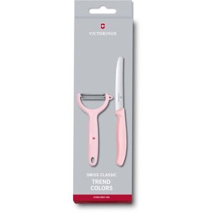 Кухонний набір Victorinox SwissClassic Paring Set 2шт з троянд. ручкою (ніж, овощечистка Tomato and Kiwi) (GB)