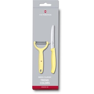 Кухонний набір Victorinox SwissClassic Paring Set 2шт з жовтий. ручкою (ніж, овощечистка Tomato and Kiwi) (GB)