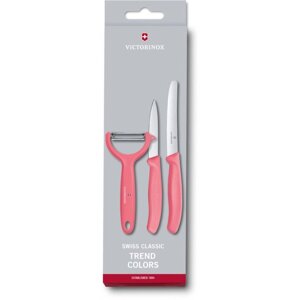 Кухонний набір Victorinox SwissClassic Paring Set 3шт з св. крас. ручкою (2 ножа, овощечистка Tomato and Kiwi)
